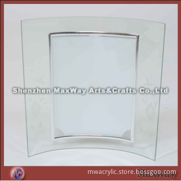 Large Transparent Curved Freestanding High Grade Acrylic Photo Frame